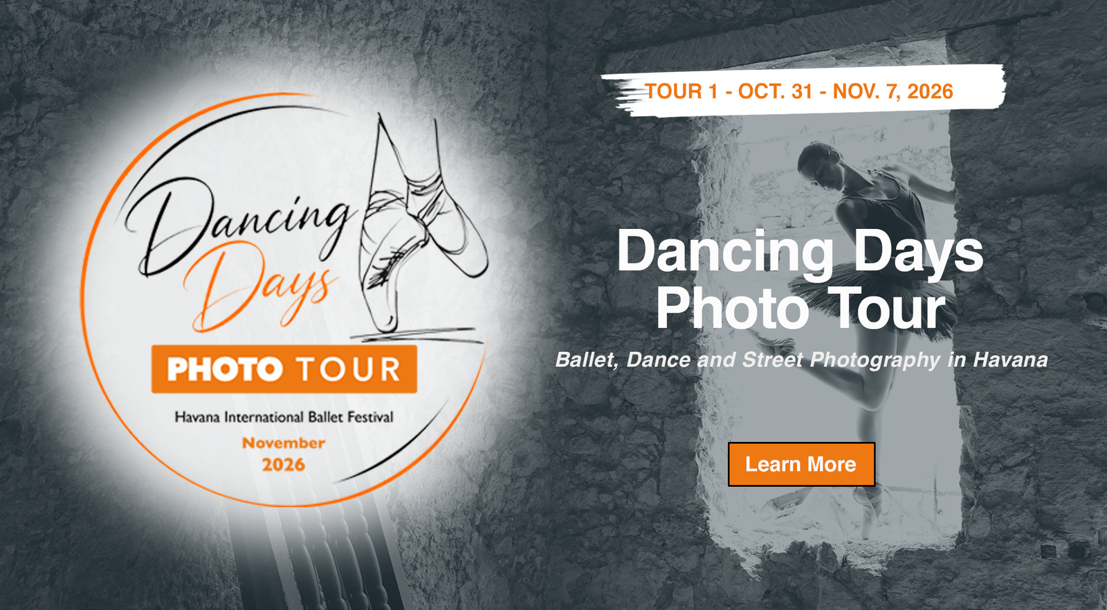 Dancing Days Photo Tour — Ballet, Dance and Street Photography in Havana, October 31 - November 7, 2026