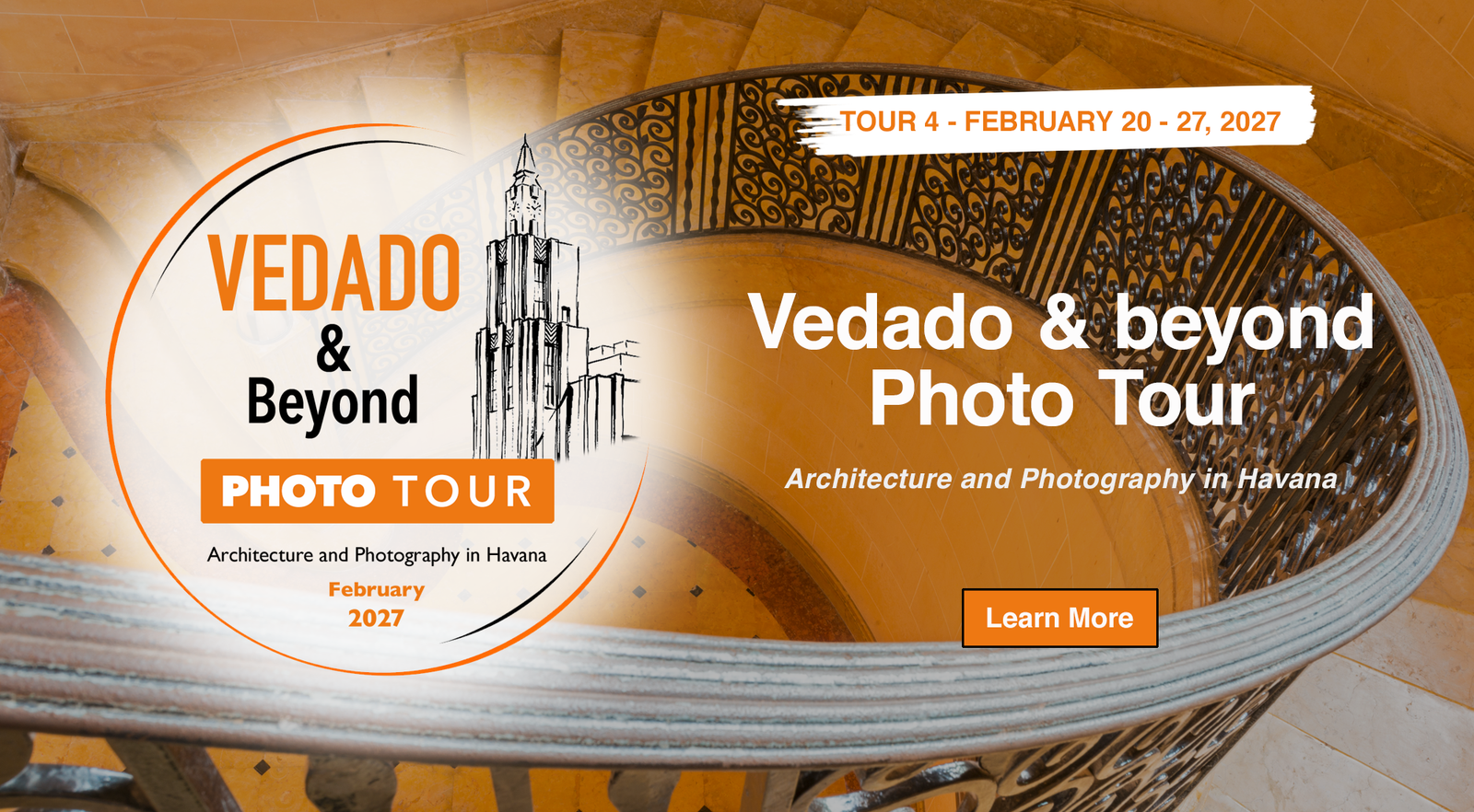 Vedado and Beyond Photo Tour — Architecture and Photography in Havana, February 20-27, 2027