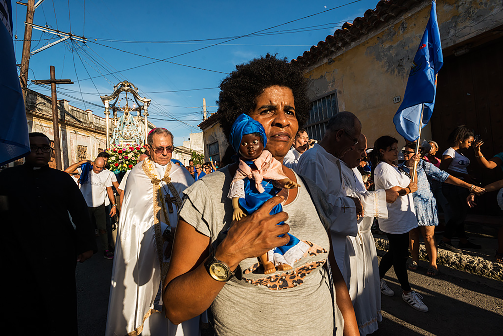 home Procession of the Virgin of Regla, where European and Afro-Cuban traditions are mixed