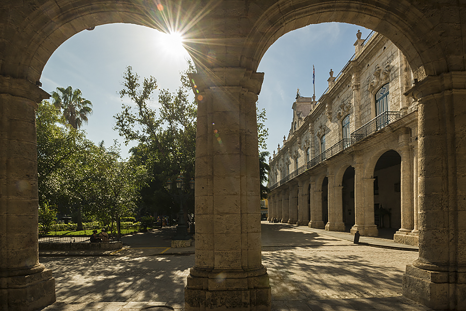home The morning sun illuminates the historic walls of Havanas Historic Center